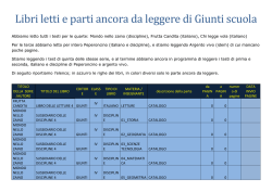 07 &ndash; Libri letti e parti ancora da leggere di Giunti scuola