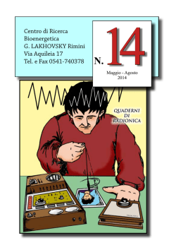 Scarica Quaderno - Centro di ricerca bioenergetica Georges