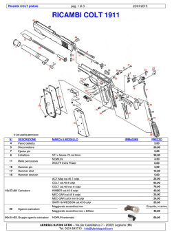 RICAMBI COLT 1911 - armeria davide guidi