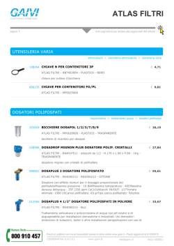 listino ATLAS FILTRI con foto