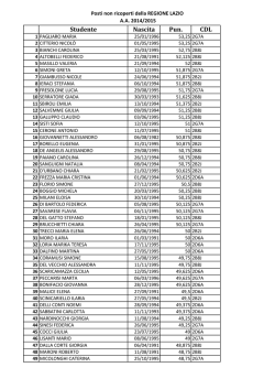Studente Nascita Pun. CDL