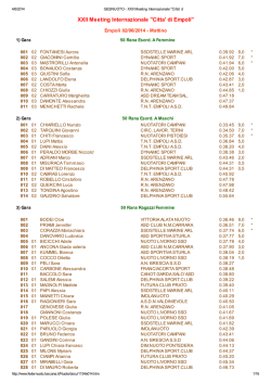 luned&igrave; mattina - ASD Nuoto Valdinievole