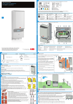 Guida rapida di installazione PVI-6000-TL-OUTD-W 1. 2. 4. 6