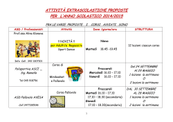 Proposte attività extra