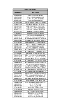 codice isin descrizione xs0463509959 a2a spa 4,50