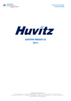 LISTINO PREZZI LE 2014