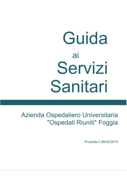 Azienda Ospedaliero Universitaria "Ospedali Riuniti" Foggia