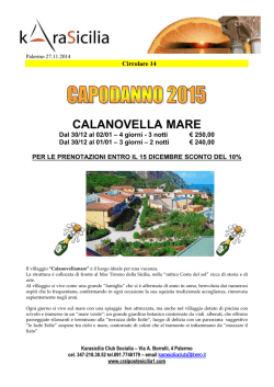 Circolare 14 - CRAL SICILIA 1