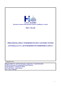 protocollo impianto - Azienda Ospedaliera San Giovanni Addolorata