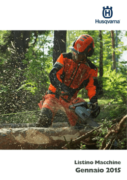 Listino Macchine Husqvarna Italia