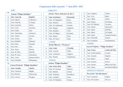 Composizione comunità 2014-2015 - Suore Salesiane dei Sacri Cuori