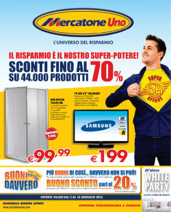 SCONTI FINO AL 70%