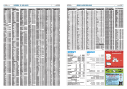 il pdf con le quotazioni di borsa