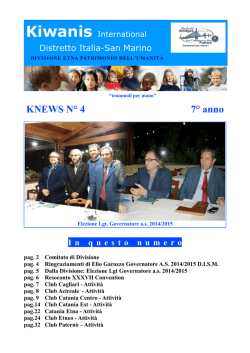 KNEWS N° 4 7° anno - Archivio Kiwanis Distretto Italia