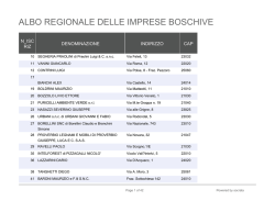 ALBO REGIONALE DELLE IMPRESE BOSCHIVE