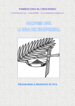 QUARESIMA 2015 - Parrocchia S.S. Crocifisso