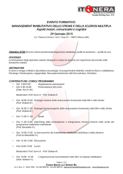 Programma - ITINERA Servizi alle Imprese