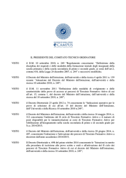 decreto commissione - Universit&agrave; Telematica eCampus
