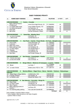 Baby Parking - Citt&agrave; di Torino