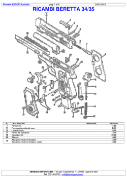 RICAMBI BERETTA 34/35 - armeria davide guidi