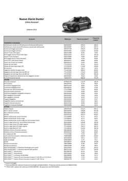 Nuovo Dacia Duster Listino Accessori