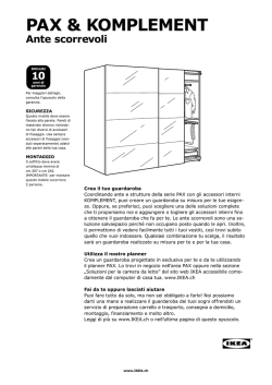 PAX sistema componibile con porte scorrevoli