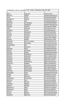 5 settembre &ndash; ore 14 &ndash; via Laura, n. 48 &ndash; II piano