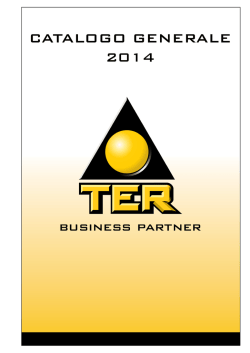 CATALOGO GENERALE 2014 - Tecno Elettrica Ravasi