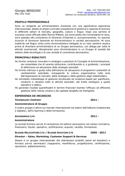 CV - Fare per Fermare il Declino