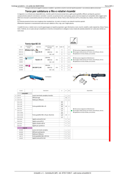 Torce per saldatura a filo e relativi ricambi
