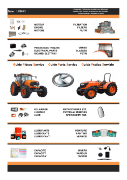 Guide Pièces Service Guide Parts Service Guida