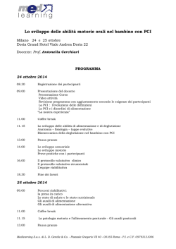 Dalla disfunzione motoria orale alle abitudini viziate