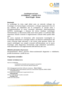 Scarica programma e CV relatori.