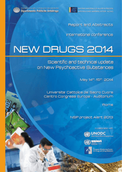 New Drugs 2014 - Report e Abstract 1