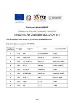 servizi ausiliari di tipo sociale a carattere temporaneo