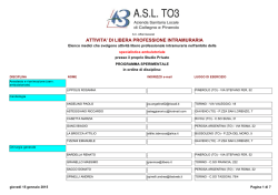 Specialistica ambulatoriale presso Studio privato