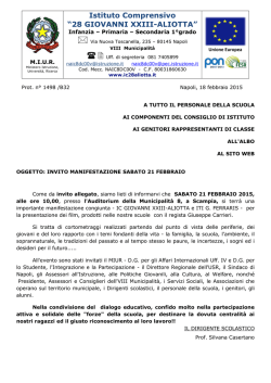 avviso scuola - IC 28 Aliotta