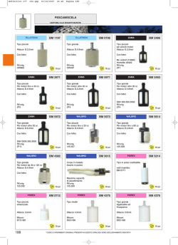 alimentazione &ndash; tubi &ndash; pescanti