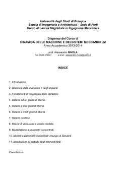 Dispense DIN + Esercitazioni - Dipartimento di Ingegneria industriale