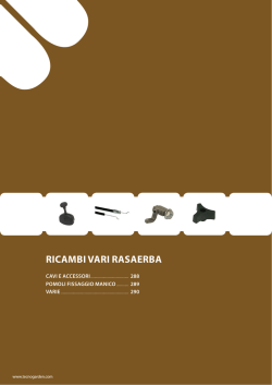 RICAMBI VARI RASAERBA