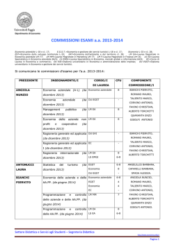 Commissioni per gli esami