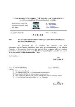 WEB NOTIFICATION 2 YEARS M.SC PROGRAMME