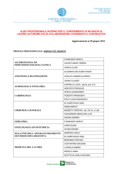 AGG ALBO GIUGNO 2014 da pubbl - Azienda Ospedaliera Carlo
