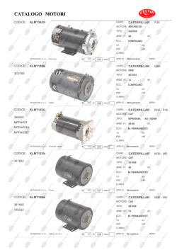 Catalogo motori x motore