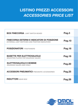 listino prezzi accessori accessories price list box