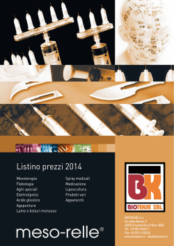 Listino prezzi 2014