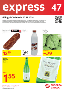 Gültig ab/Valido da: 17.11.2014