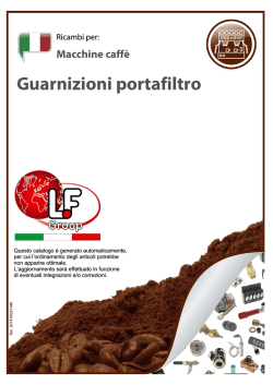 Guarnizioni portafiltro