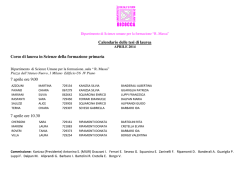 Scienze della Formazione Primaria