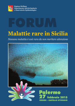 FORUM Malattie rare in Sicilia